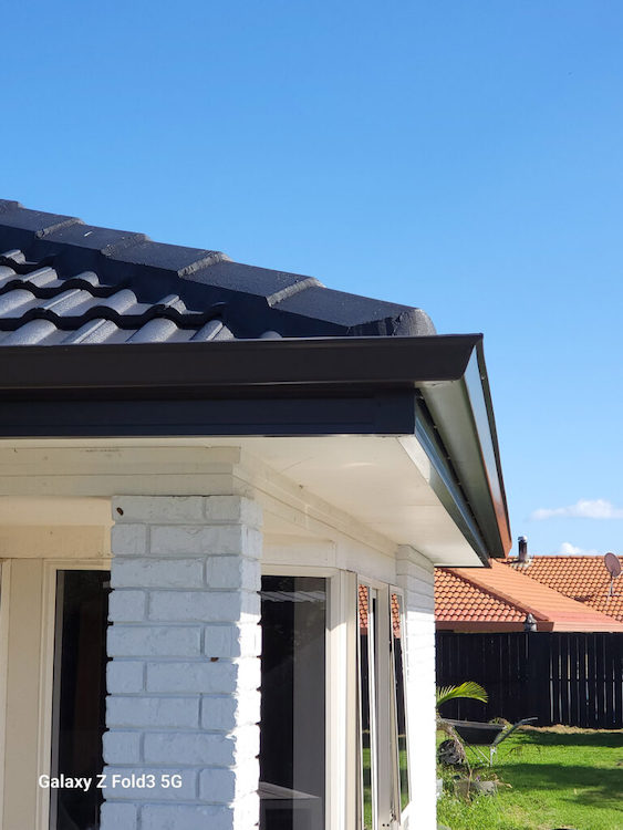 RIGS replacement fascia with continuous spouting installed